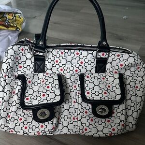 Disney Black and White Purse with Red Accents